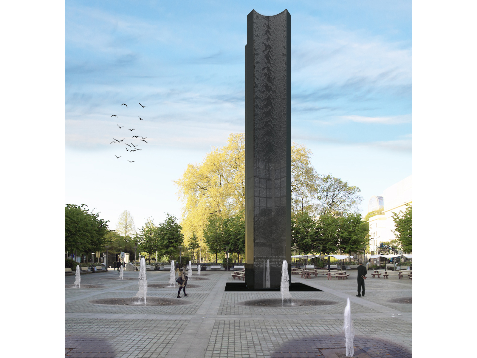 PAN-EUROPEAN MEMORIAL FOR THE VICTIMS OF TOTALITARIANISM Detail 3